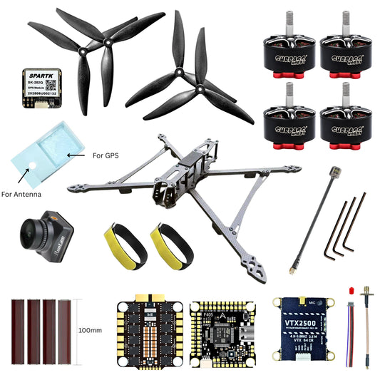 Mark4 10 Inch Carbon Fiber Analog FPV Drone Kit with GPS