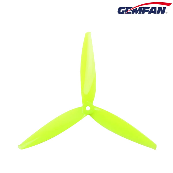 Gemfan 7043 Hurricane PC 3-Blade Propeller for 7 Inch FPV Drone (2CW + 2CCW) - Neon Yellow