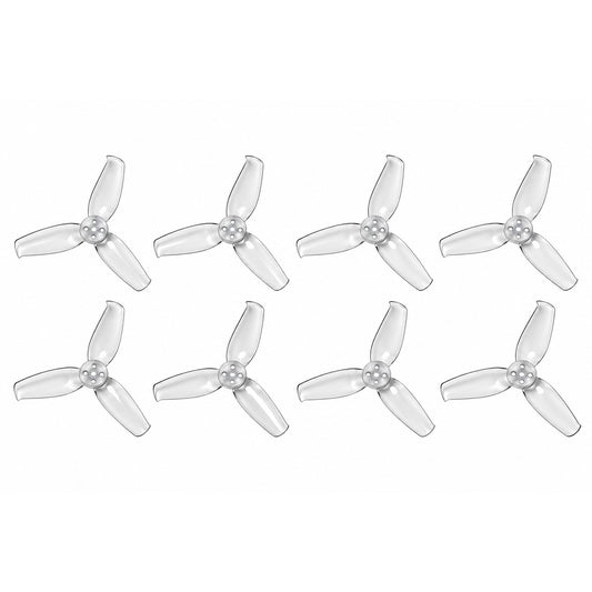 Gemfan 2540 Flash PC 3-Blade 1.5mm Freestyle Propeller for 2.5 Inch FPV Drone (4CW + 4CCW) - Clear