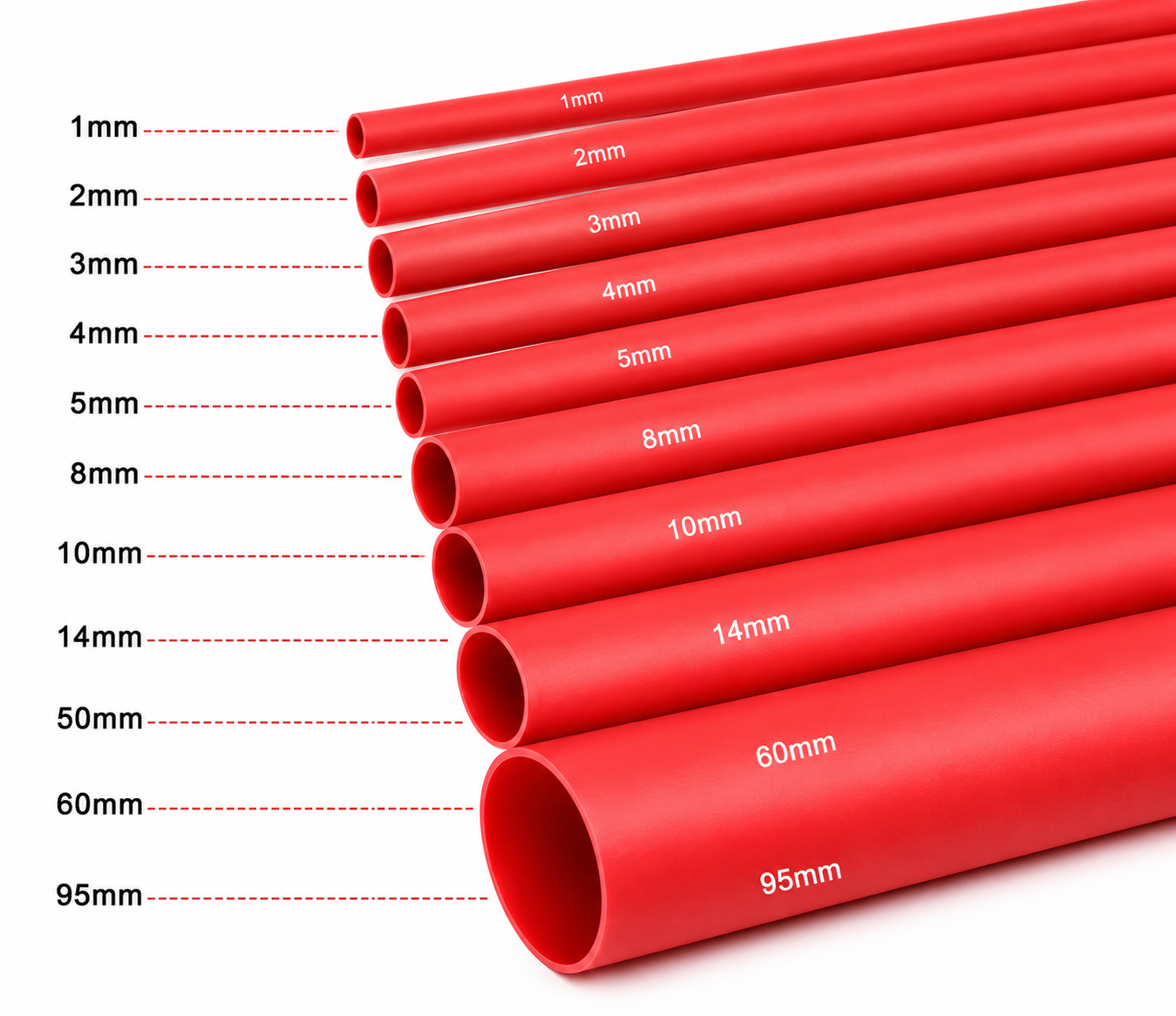 Heat Shrink Sleeve 2mm Red 1meter