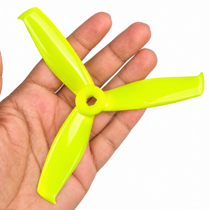 Gemfan 5055S Hulkie PC 3-Blade Freestyle Propeller for 5 Inch FPV Drone (2CW + 2CCW) -  Lemon Yellow