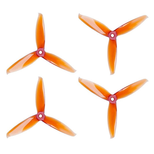 Orange HD 5152(5.1X5.2) Tri Blade Flash Propellers 2CW+2CCW 2 Pair – Orange