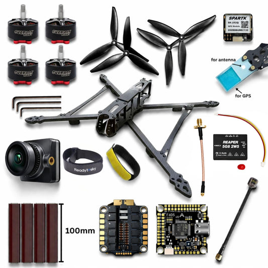 Mark4 10 Inch Carbon Fiber Analog FPV Drone Kit with GPS