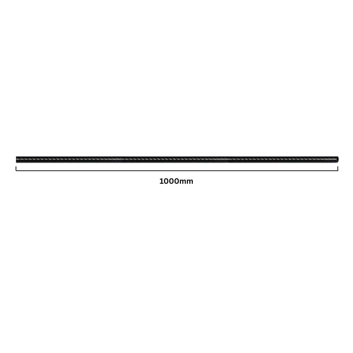 3K Carbon Fiber Tube 10mm OD 8mm ID 1000mm Roll Wrapped Hollow