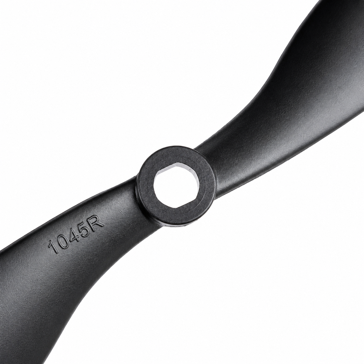 Blade detail of 1045 DJI ABS Black propeller for RC drone