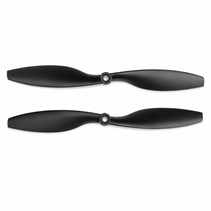 Front view of 1045 DJI ABS Black 1CW and 1CCW propellers