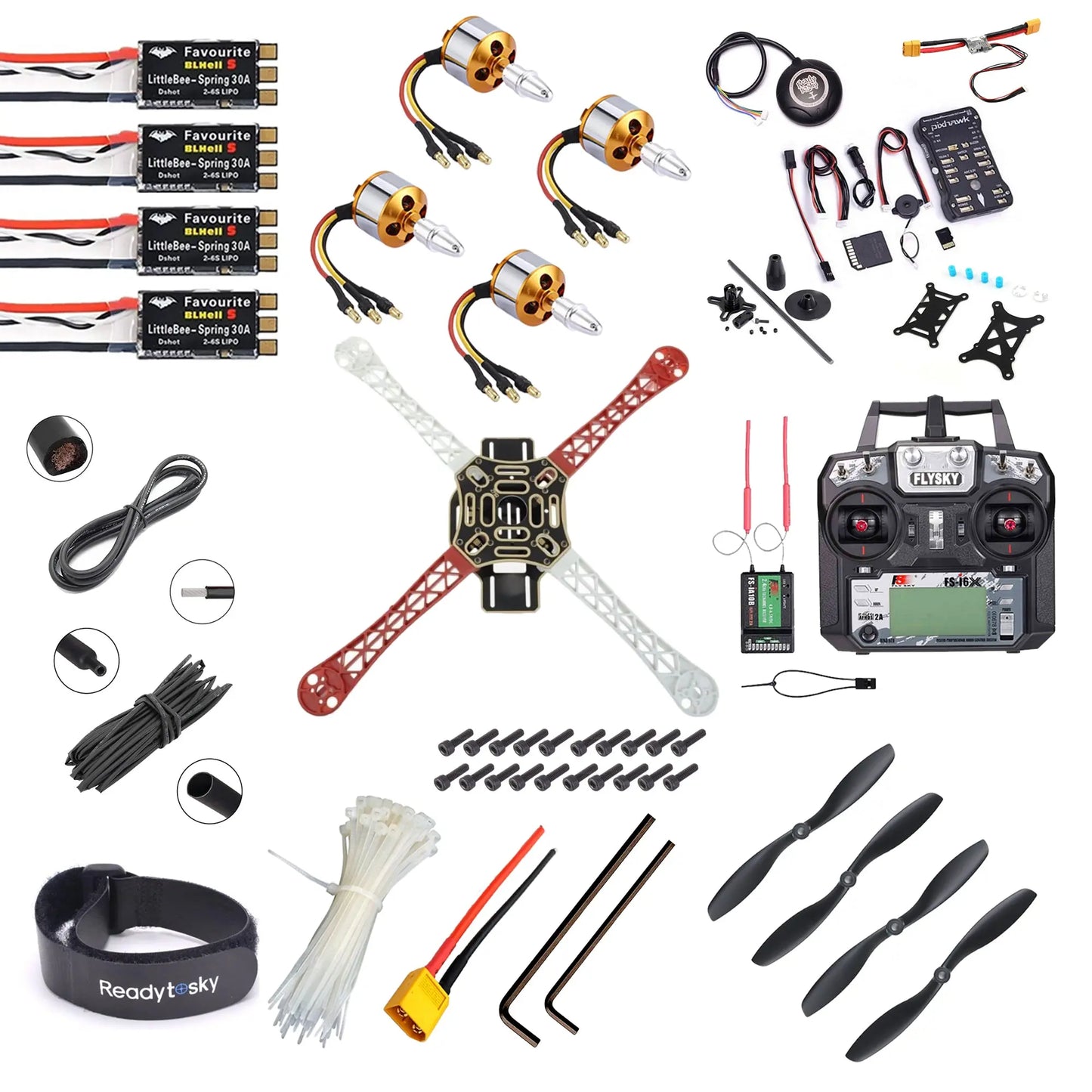 Pixhawk 2.4.8 Combo Kit Flight Controller With GPS F450 Quadcopter Advance Drone Kit - i6x Hi Tech xyz