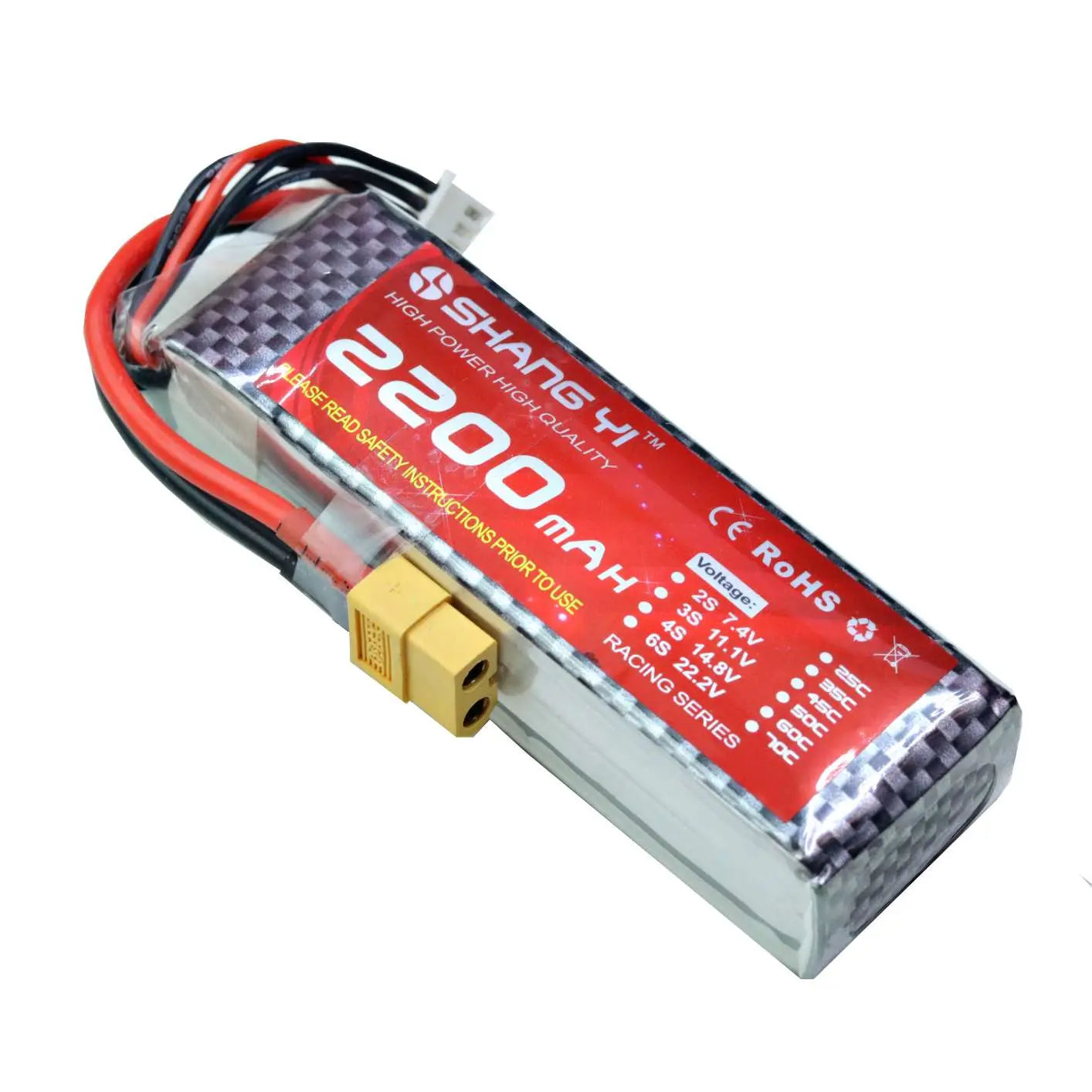 11.1V 2200mAh 3S 35C Lipo Battery With XT60 Plug (SHANG YI). Hi Tech xyz