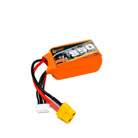 14.8V 850mAh 4S 25C Lipo Battery with XT60 Plug (Brand Orange)