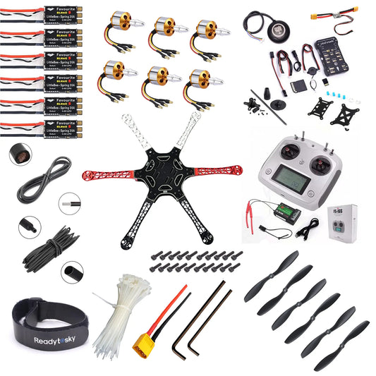 Pixhawk 2.4.8 Combo Kit Flight Controller With GPS F550 hexacopter Advance Drone Kit - Flysky - i6s