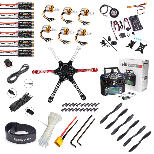 Pixhawk 2.4.8 Combo Kit Flight Controller With GPS F550 hexacopter Drone Kit - Flysky - i6