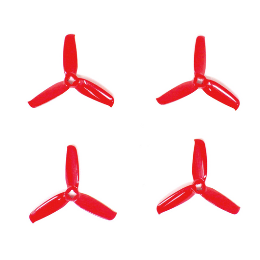 Orange 3052(3X5.2) Tri-Blade Flash Propellers 2CW+2CCW 2 Pair-Ferarri Red