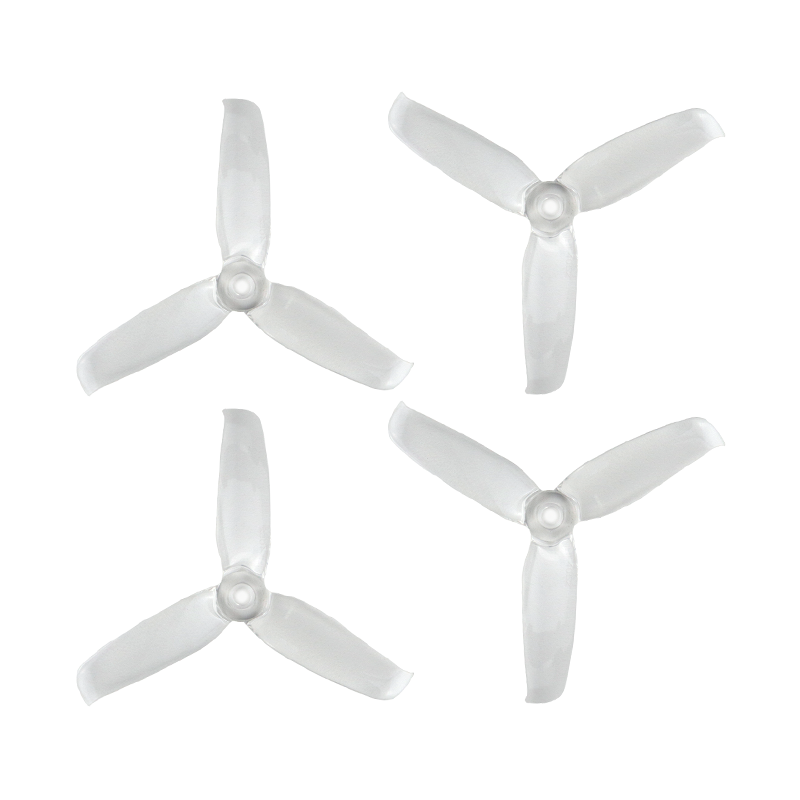 Orange HD 4052(4X5.2) Tri-Blade Flash Propellers 2CW+2CCW 2 Pair-Transparent