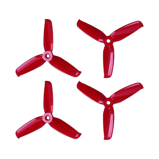 Orange HD 4052(4X5.2) Tri Blade Flash Propellers 2CW+2CCW 2 Pair-Ferrari Red