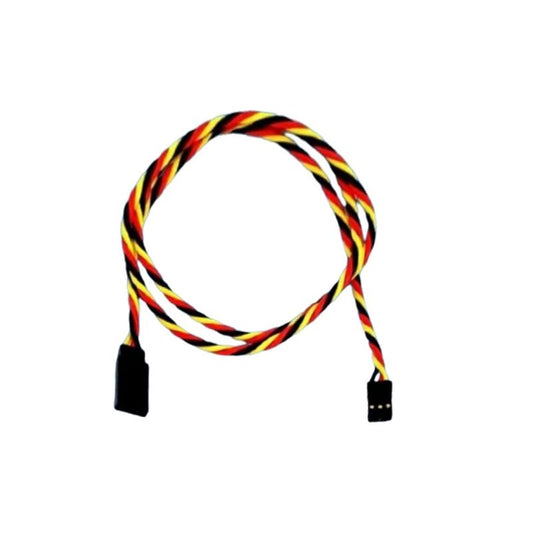 SafeConnect Twisted 15CM 22AWG Servo Lead Extension (JR) Cable with Self  Locking Hook.