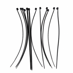 150mm Black Self Locking Nylon Cable Ties 12pcs | Zip Ties 2.5mm