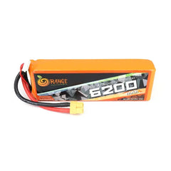 14.8V 6200mAh 4S 35C Lithium Polymer Battery Pack (Brand Orange).