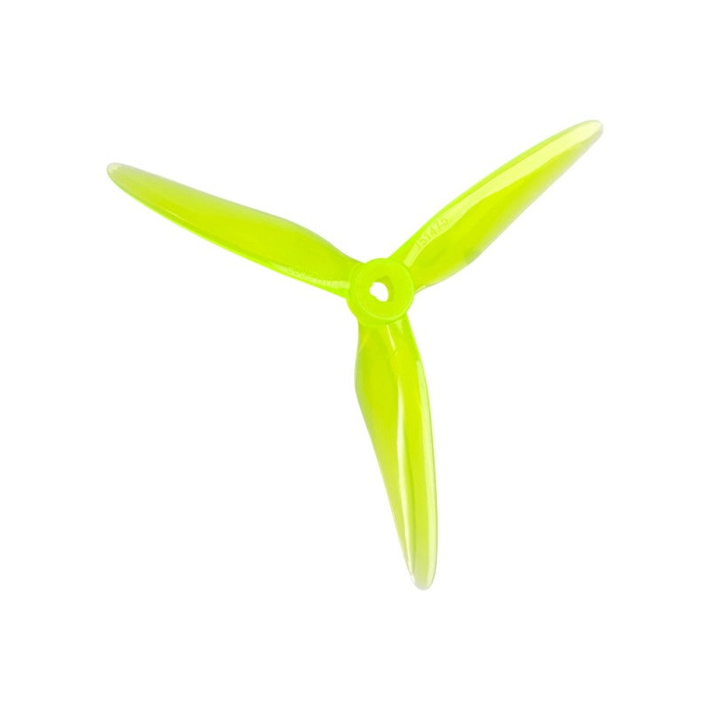 Foxeer DalProp SpitFire Triblade T5147.5 Propeller  CW+CCW - (2Pair) - Crystal Fluorescent Green.