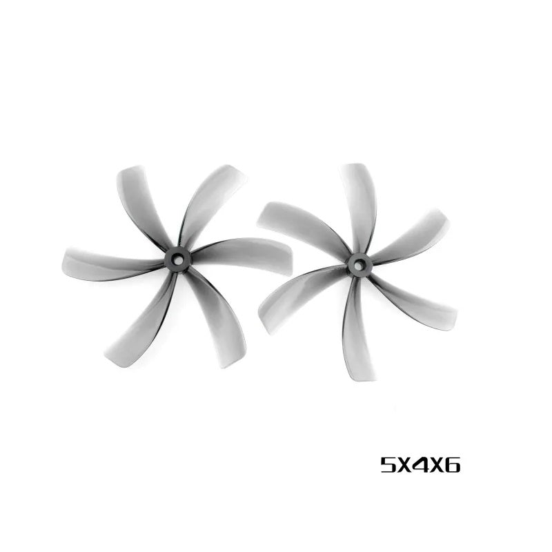 HQProp 5X4X6 Light Grey (2CW+2CCW)-Poly Carbonate Propeller