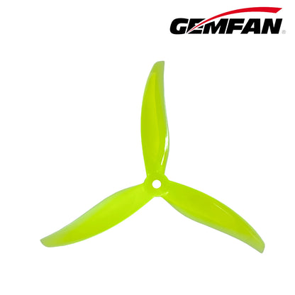 Gemfan 5127.5 PROXY PC 3-Blade Freestyle Propeller for 5 Inch FPV Drone (2CW + 2CCW) - Neon Yellow