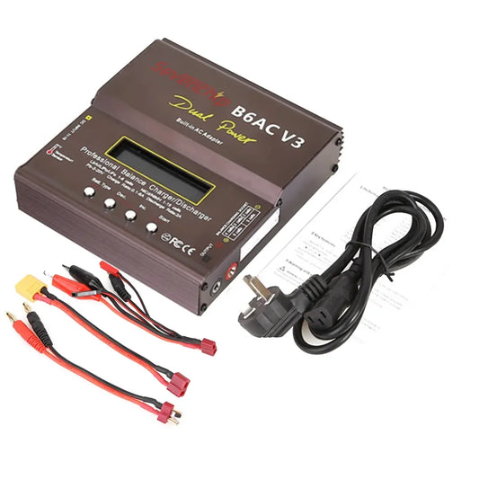 Sevenchip B6AC V3 80W Dual Power Digital Balance Battery Charger for LiPo and NiMH Batteries
