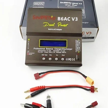 Sevenchip B6AC V3 80W Dual Power Digital Balance Battery Charger for LiPo and NiMH Batteries