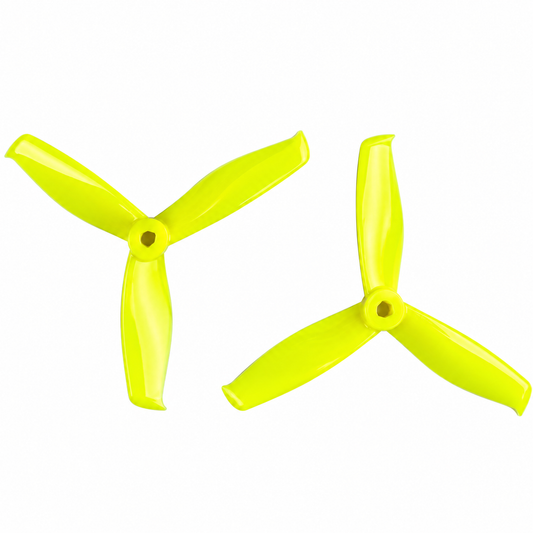Gemfan 5055S Hulkie PC 3-Blade Freestyle Propeller for 5 Inch FPV Drone (2CW + 2CCW) -  Lemon Yellow