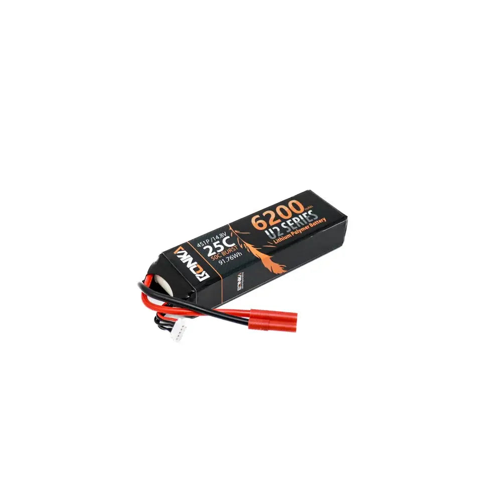 14.8V 6200mAh 4S 25C Lithium Polymer Battery Pack (Brand Bonka). Hi Tech xyz