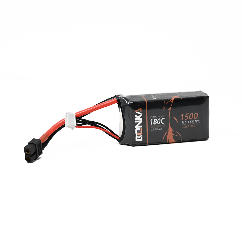 14.8V 1500mAh 4S 180C Lithium Polymer Battery Pack (Brand Bonka)