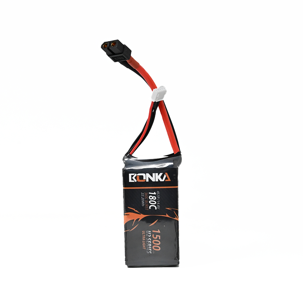 14.8V 1500mAh 4S 180C Lithium Polymer Battery Pack (Brand Bonka)