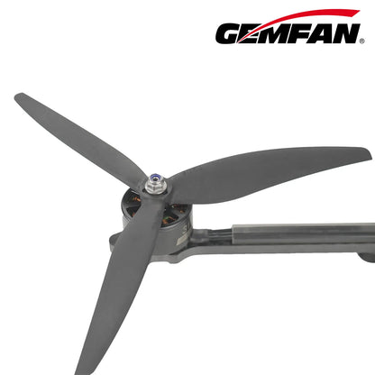 Gemfan 9046 Cinelifter Glass Fiber Nylon 3-Blade Propeller for 9 Inch FPV Drone (1CW + 1CCW) - Black