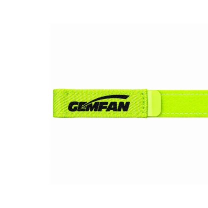 Gemfan 25x1.6cm Magic Anti-Skid LiPo Battery Tie Down Strap – Fluorescent Yellow for FPV Drone