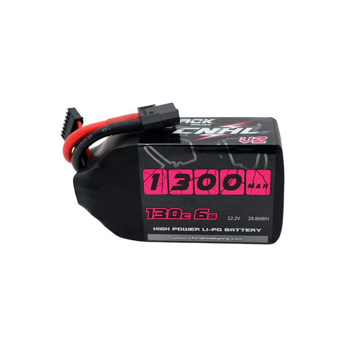 1300mAh 6S 130C V2.0 CHNL Black Series Lipo Battery