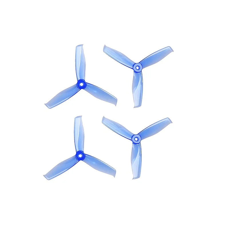 5055 HD Tri Blade Flash Propellers 2CW+2CCW (2 Pair) - Clear Blue.