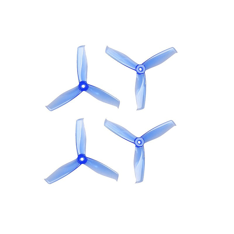 Orange HD 5055(5X5.5) Tri Blade Flash Propellers 2CW+2CCW 2 Pair Clear Blue