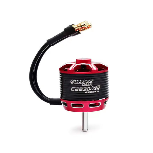 SURPASS HOBBY C2830 14pole Outrunner Brushless Moror for Fixed Wing AircraftΦ3.0*12mm 3.5mm Connector (2200 KV)