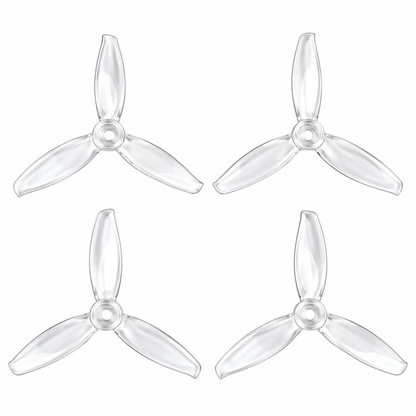 Gemfan 5043 WinDancer PC 3-Blade Freestyle Propeller for 5 Inch FPV Drone (2CW + 2CCW) - Clear