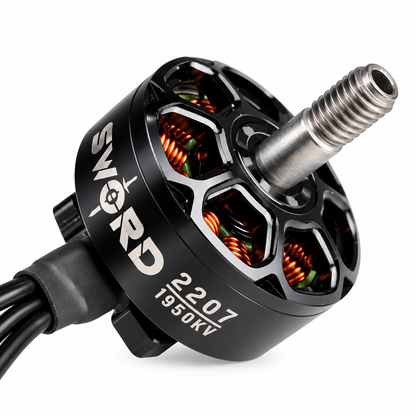 2207 1950KV brushless motor for compatible 6S FPV drones