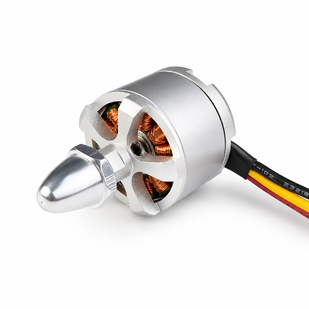 Angled view of High Power 2212 980KV CCW self locking brushless drone motor