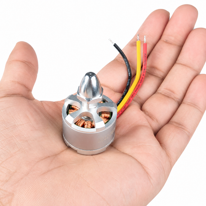 High Power 2212 980KV CCW brushless drone motor shown in hand for size reference