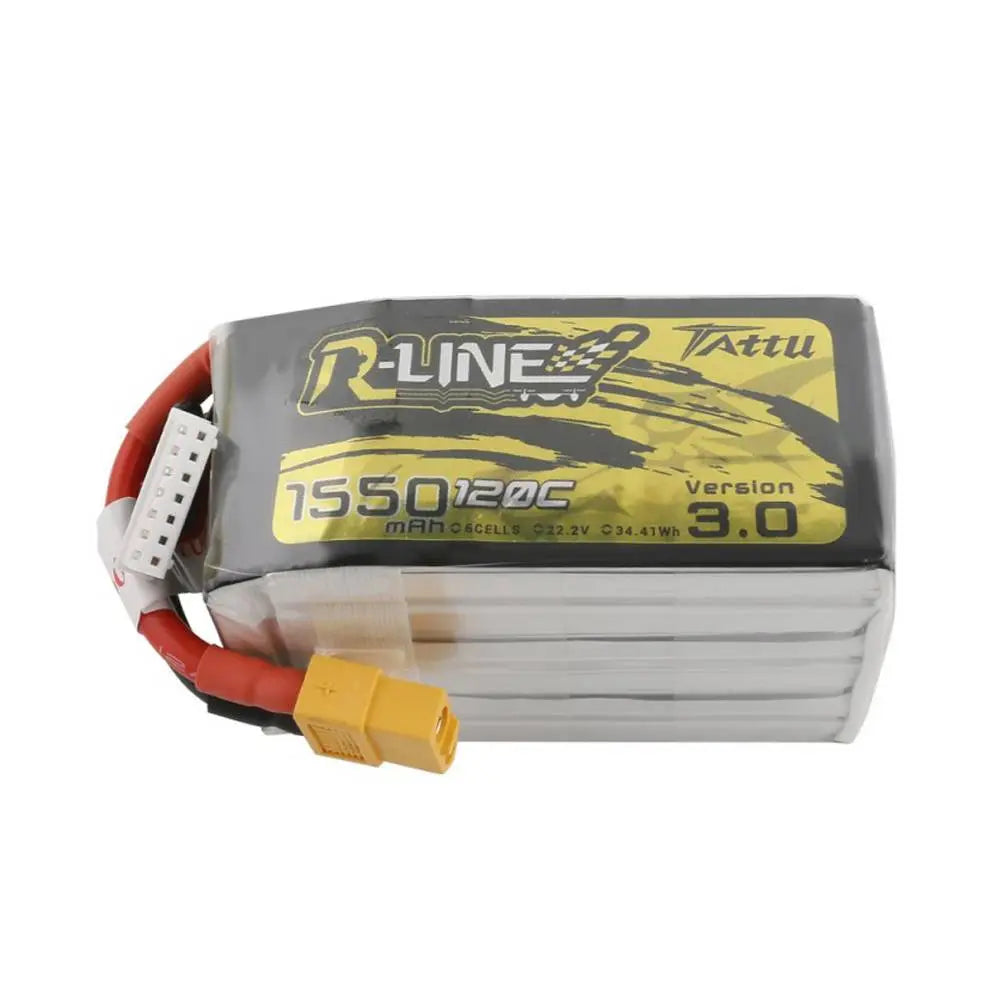 Tattu R-Line Version 3.0 1550mAh 6S1P 120C Lipo Battery. Hi Tech xyz