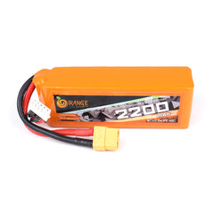 14.8V 2200mAh 4S 40C Lithium Polymer Battery Pack (Brand Orange)