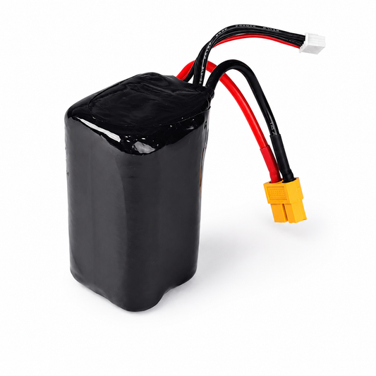 2850mAh 4S 1P 14.8V Li-Ion Battery Pack Front View for FPV Drones and UAVs