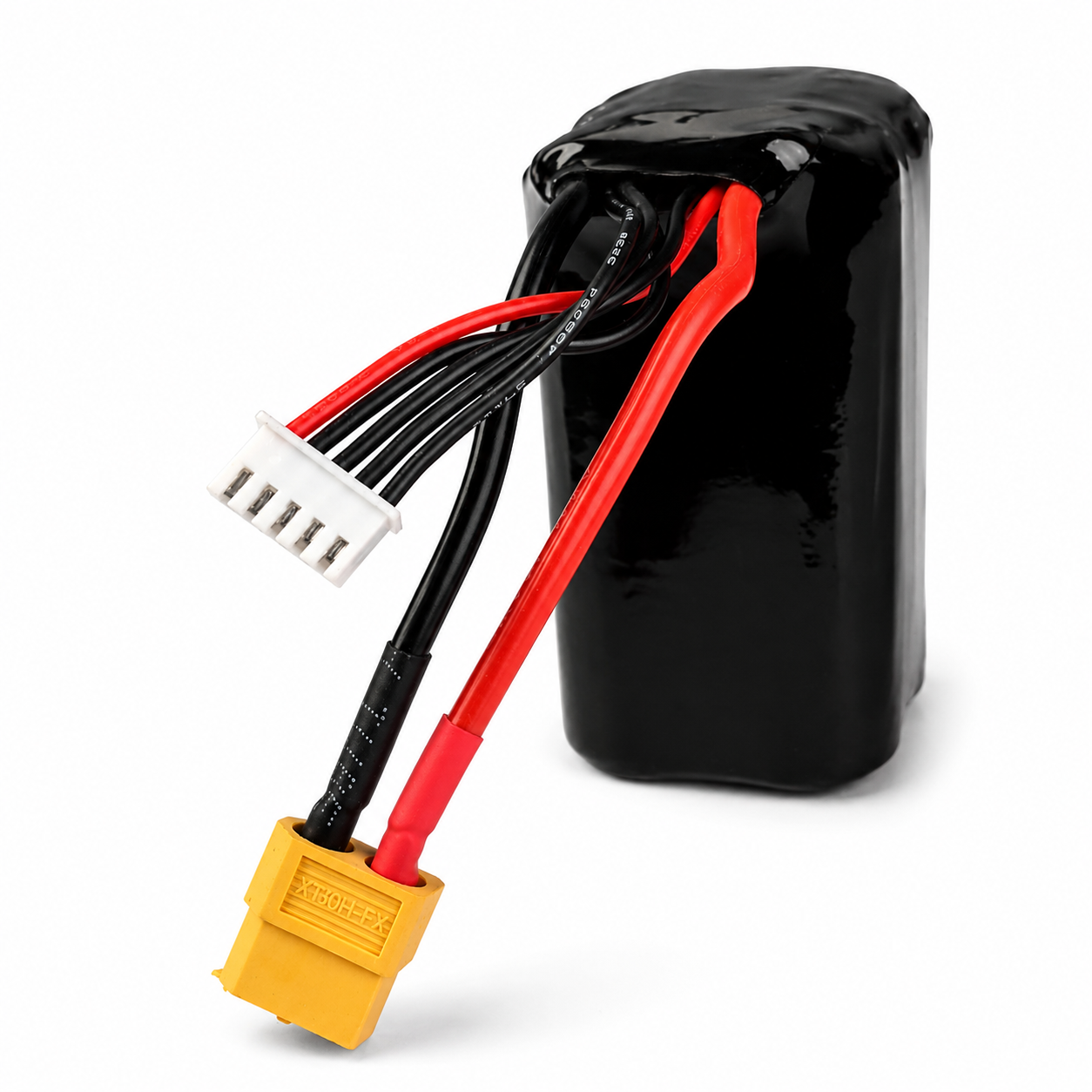 Full View of 2850mAh 4S 1P Li-Ion Battery Pack for FPV Drones, UAVs and Robotics