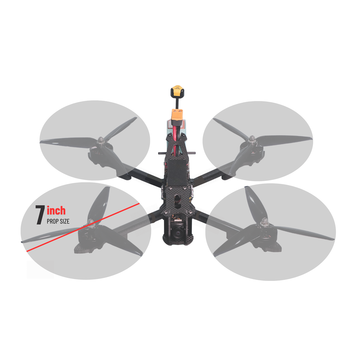 Mark4 V2 7 Inch Carbon Fiber Analog FPV Drone - PNP