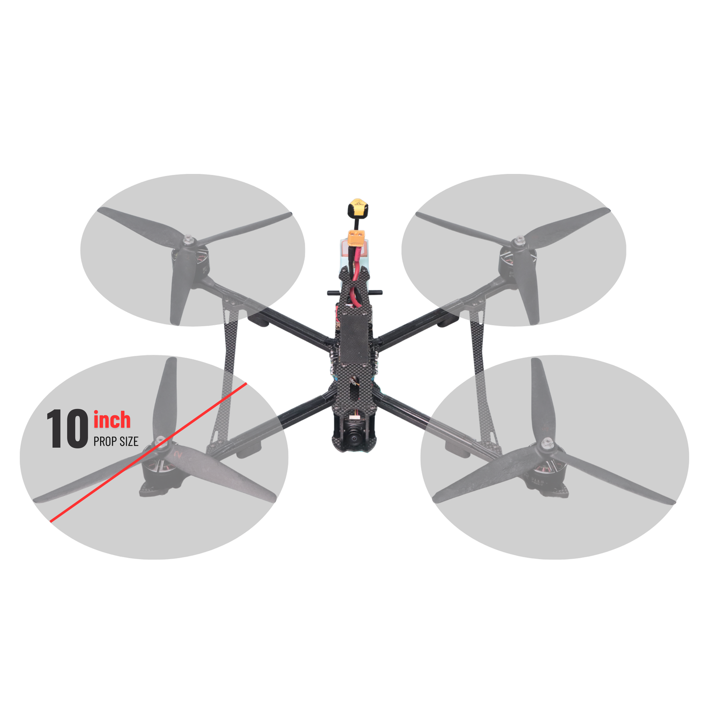 Mark4 V2 10 Inch Carbon Fiber Analog FPV Drone - PNP