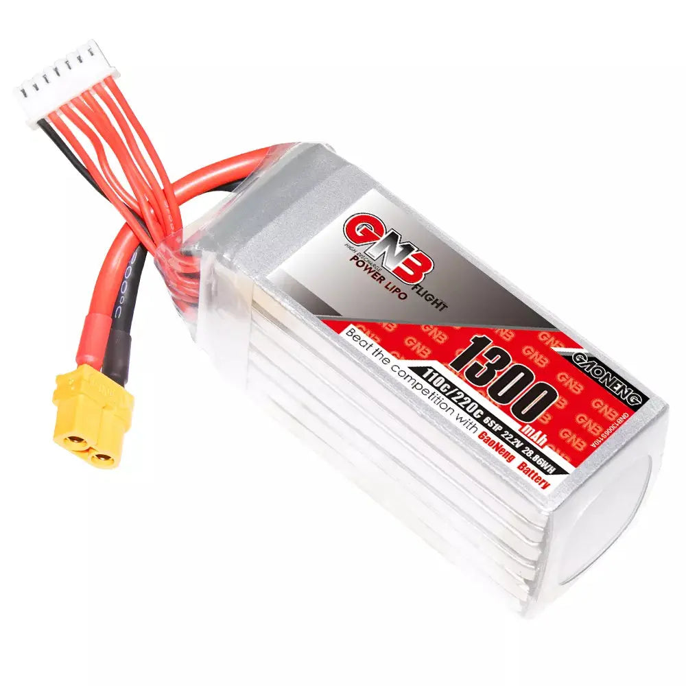 GNB 6S 22.2V 1300mAh 110C XT60 Lipo Battery. Hi Tech xyz