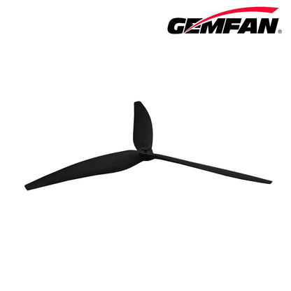 Gemfan 1507 Cinelifter Glass Fiber Nylon 3-Blade Propeller for 15 Inch FPV Drone (1CW + 1CCW) - Black
