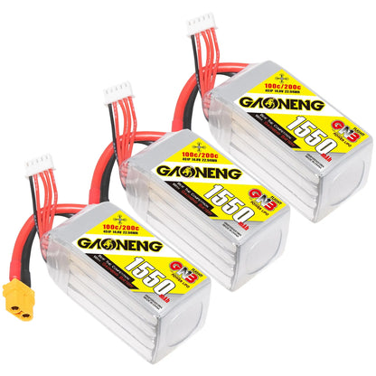 GNB 4S 14.8V 1550mAh 100C XT60 LiPo Battery