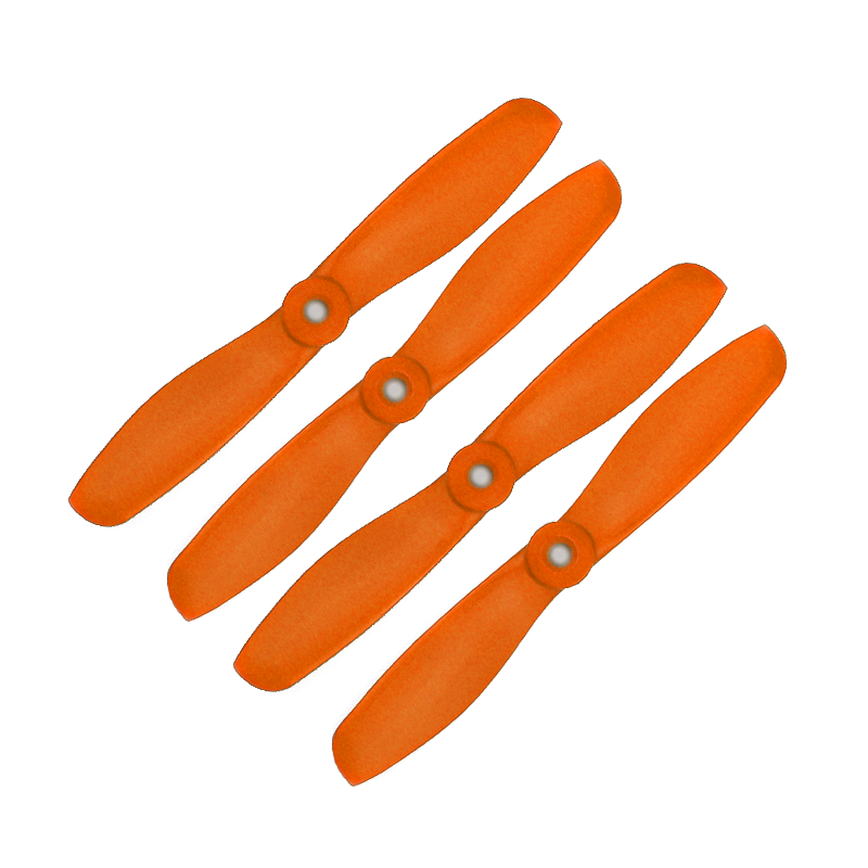 Orange HD Propellers 5045(5X4.5) Glass Fiber Nylon Bullnose Propeller 2CW+2CCW-2pairs Orange